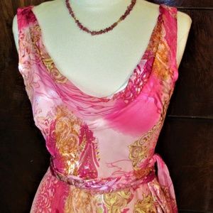 VTG 70'S VICTOR COSTA FLORAL MAXI DRESS